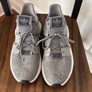 Adidas Gray Knit Sneakers